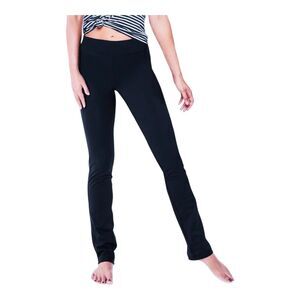 Yogipace Womens Pants size XL Tall Long x34"ins Black Slim Straight Yoga Stretch